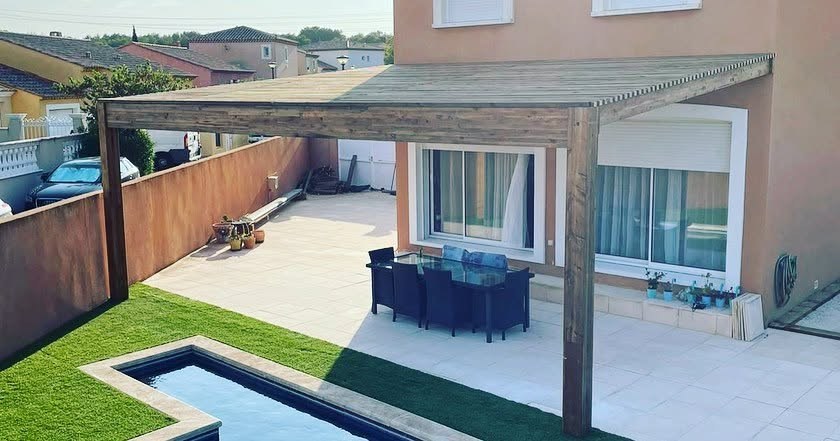 Pergola bois réalisée par JS Wood